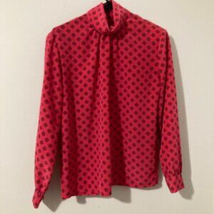 Pendelton Women Size 6 Turtleneck Long Sleeve Pink Top Country Sophisticates